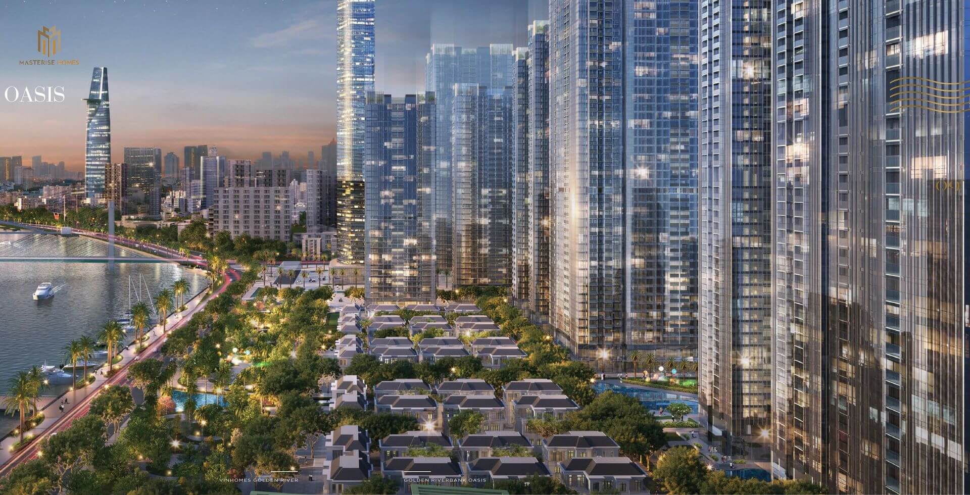 Căn hộ Grand Marina Saigon nhìn về đêm